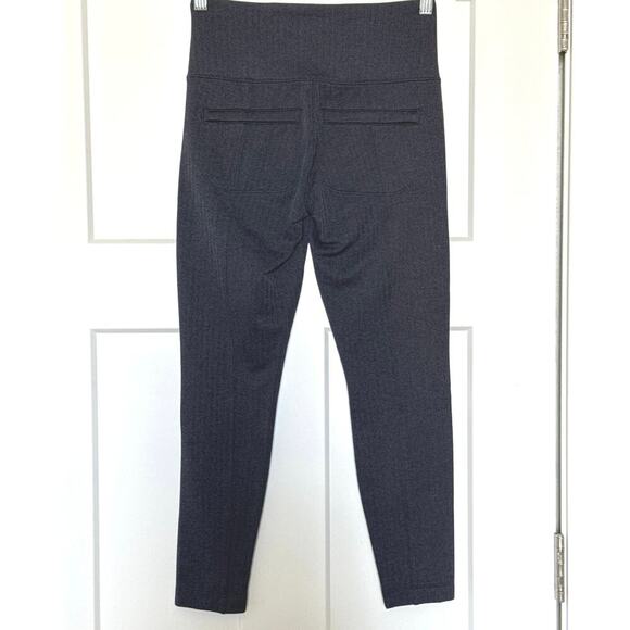 Athleta Delancey Herringbone Tight Blue Black Zip Pockets XSP - Picture 3 of 8